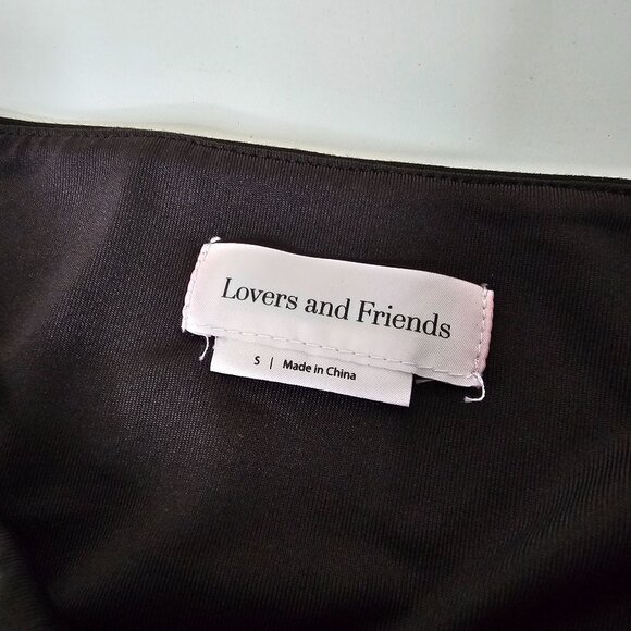 Lovers And Friends S Black Corey Halter Wrap Skirt Mini Dress Going Out Club - Picture 6 of 7